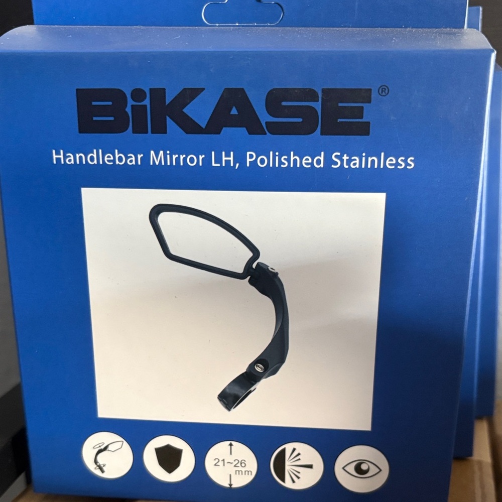 Bike Handlebar Mirror - Black left